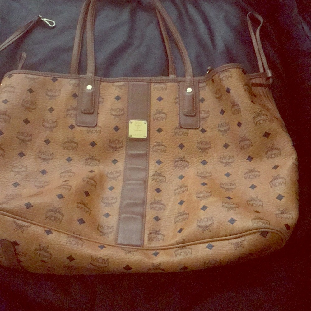 Authentic Large MCM Reversible Tote